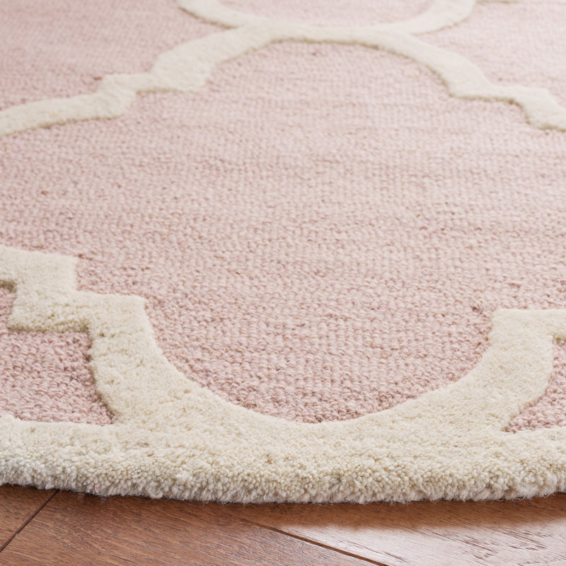 Cannen Hand Tufted Wool Geometric Rug, Rectangle 2' x 3'