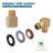 2-Pack Installation Kit For Commercial Wall-Mounted Faucets, Featuring 1/2-Inch Npt Connections