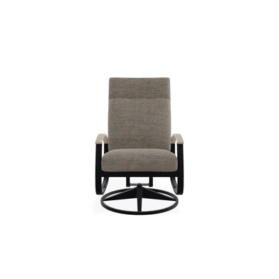 Askar Swivel Powder Coated Aluminum Outdoor Lounge Chair , Sunbrella® Cushions Included