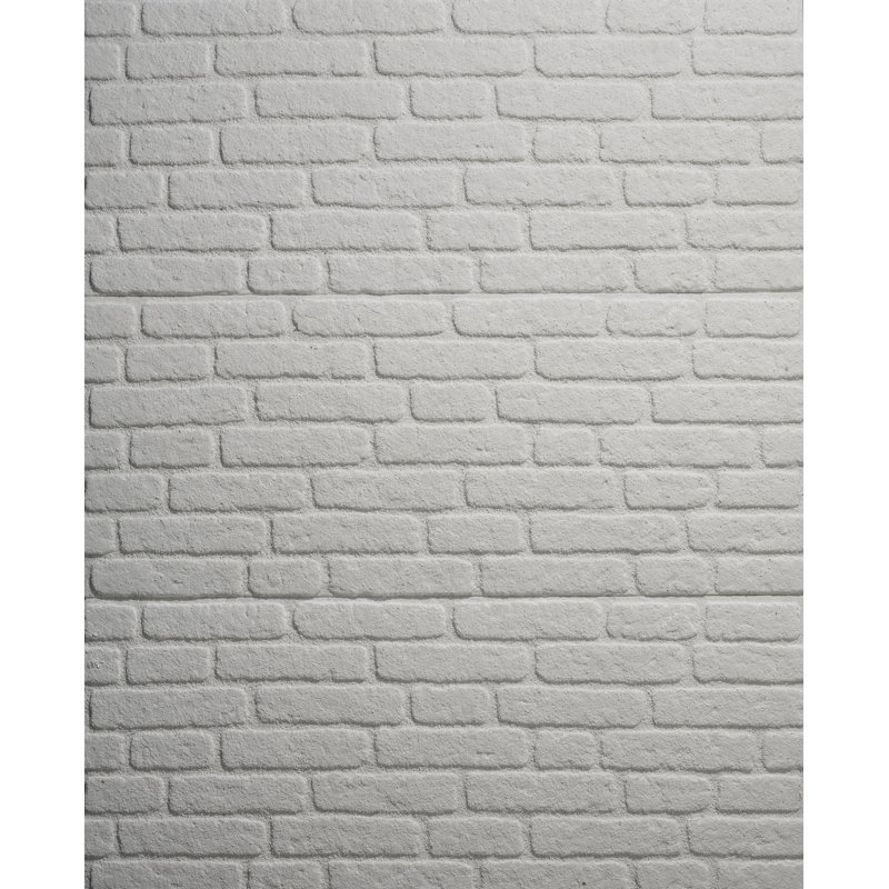 Planche commune sans joints UltraLight Faux Brick Anthracite HD, Blanc