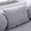 Canapé modulaire Boneless Couch Canapé-lit modulaire 114,9 po à combinaison libre avec assise profonde et design incurvé pour le salon, gris-2041650063