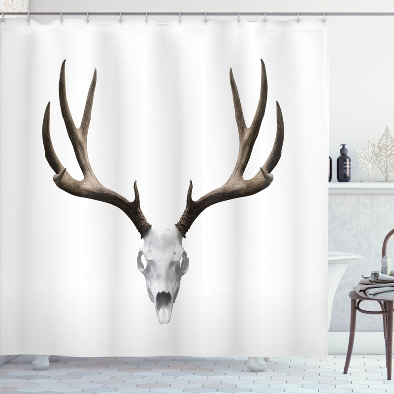 Shower Curtain with Hooks Included, 70" H x 69" W