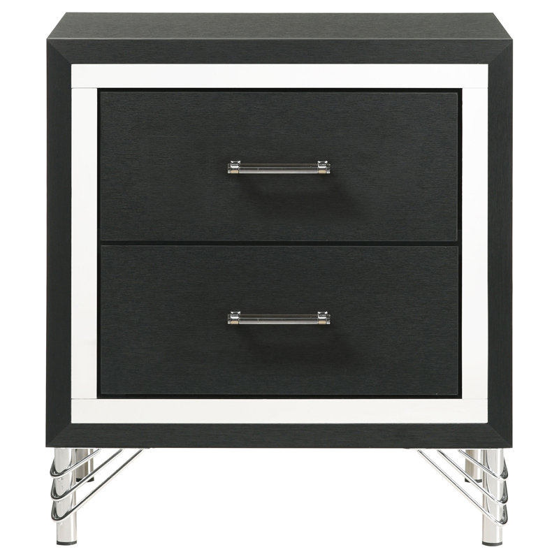 Malcolm 2-Drawer Nightstand Bedside Table