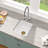 15" L x 18" W Undermount Granite Composite Kitchen Sink Single Bowl Sinks Basin Quartz Classic Kitchen Sinks-118438116