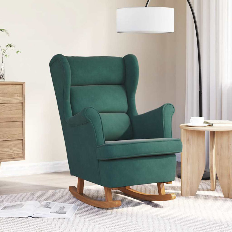 Chaise berçante Jalik, Vert foncé