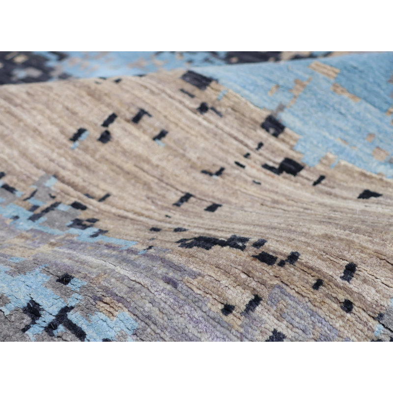 Hand Knotted Wool Area Rug