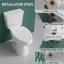Toilette allongée deux pièces 19 po ADA Comfort