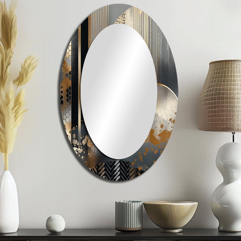 Miroir mural Shapes And Lines, 36 po x 24 po