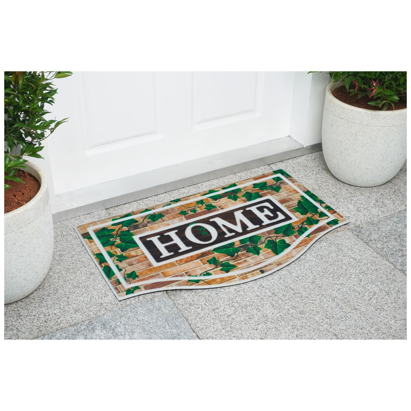 Paillasson multicolore Foliage Home 18 po x 30 po