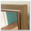Armoire de rangement chic avec tiroir et tablettes ouvertes, finition brune