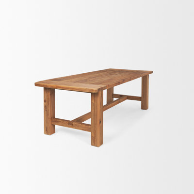 Nonnie Rectangular Natural Brown Wood Dining Table