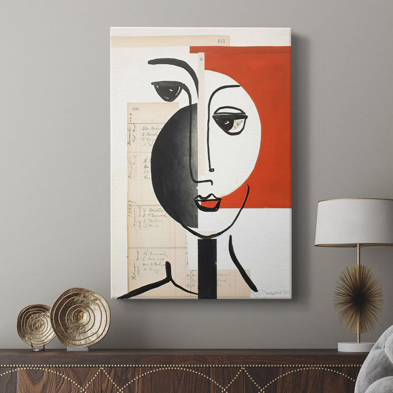Les visages d'un siècle IV - Cavas de la galerie sur mesure, H 36 po x l 24 po