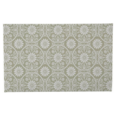 Daisy Tile Non-Skid Bath Mat