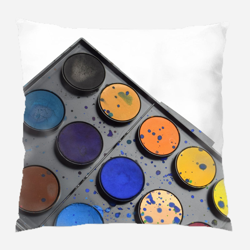 Housse de coussin d'extérieur carré Mcneely, Microsuède, Intérieur