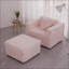 Canapés modulaires modernes 44,9 po avec rangement hydraulique et coussins lavables Sofas - Chambre à coucher / Salon | Rose clair | En forme de L