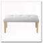 Banc rembourré moderne capitonné