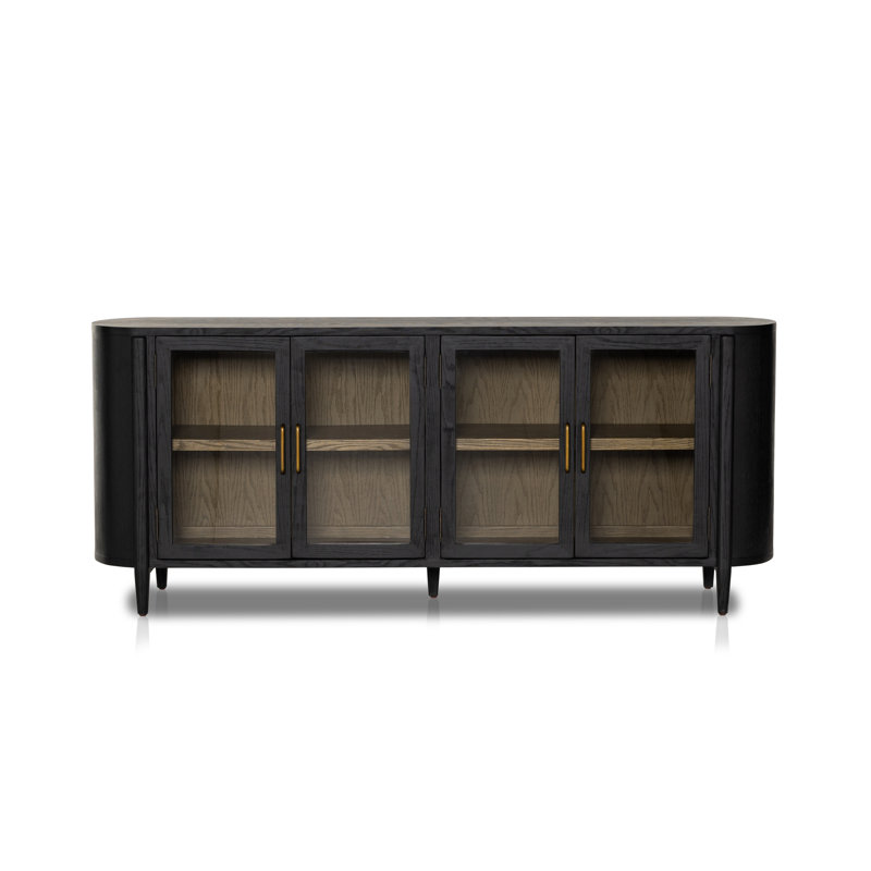 Buffet Cathay de 82 po de largeur, Noir