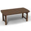 Table de salle à manger rectangulaire en PEHD de 65,8 po, convient à une utilisation intérieure et extérieure-542911739