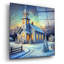 «Petite Église blanche en hiver» par Rey Klimt, art mural acrylique-806491643