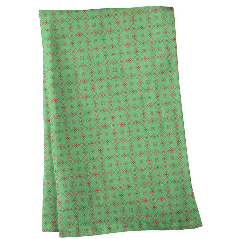 Mcguigan Tea Towel Kitchen Towel, Poly Twill, Green