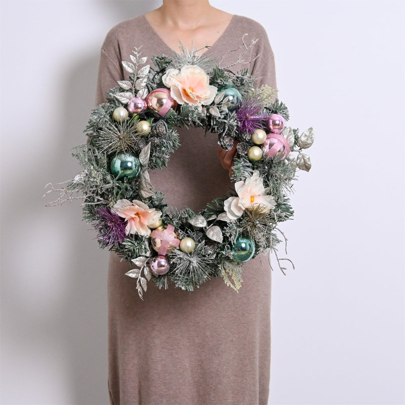 Faux Lighted 45.72cm Wreath