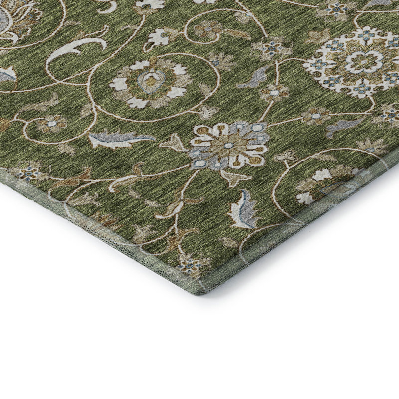Premium Machine Washable Gurubaksh AMF1149 Moroccan Rug, Rectangle 5' x 7'6"