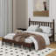 Base de lit en bois avec tête de lit en forme de gourde-350222880
