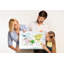 Wall Mounted cork board with print decorative wall message pin boards home office bulletin board ideas Animal world map