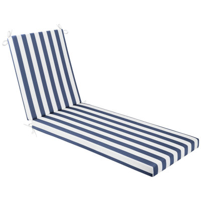 Coussin pour chaise longue d'extérieur en tissu oléfine imperméable et résistant à la décoloration