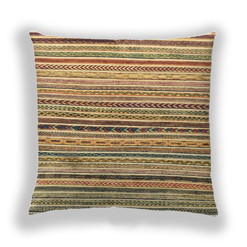 Abstract Reversible Throw Pillow, Microsuede