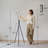 60" Dimmable Tripod Led Floor Lamp With Remote Control