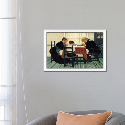 Family Grace (Pray) by Norman Rockwell - Painting on Canvas
