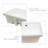 White Ceramic Undermount Sink With Overflow - 19.5"X14", Rectangular, Stain , For Home & Public Bathrooms Classic Rectangular Bathroom Suitable Multiple Locations