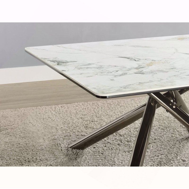 Newport Mirage White End Table