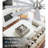 Majlis 72'' Brushed Nickel Ceiling Fan with LED Lights and 9 Sliver Blades-481152754