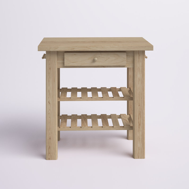 Manatuto Solid Wood Prep Table