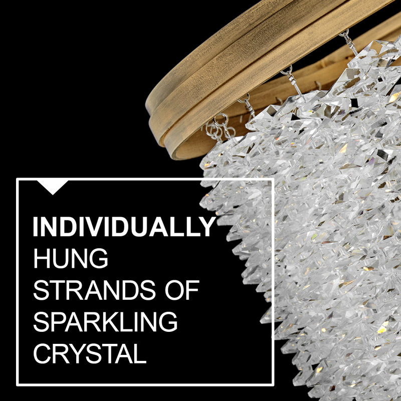 RUBINA Medium Chandelier, 10, 32" H x 26" W x 26" D