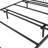 Anguilla Arched Metal Platform Bed-242347763-242347762