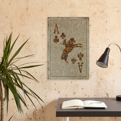 Old Wild West Ace - Art contemporain de cartes à jouer occidental