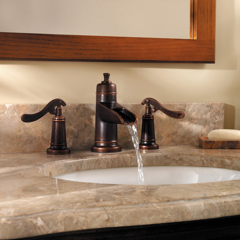 Robinet de salle de bain central avec drain Ashfield, Bronze rustique
