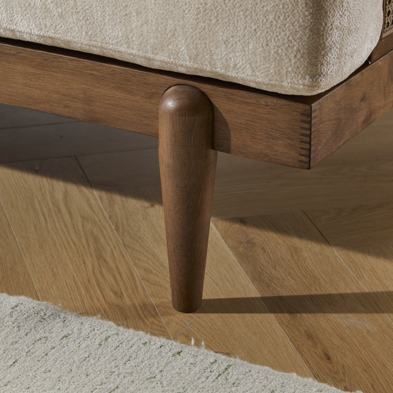 Canapé Dayton, Noyer, Beige