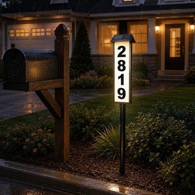 Plaque d'adresse lumineuse 40 "avec autocollants numériques personnalisés