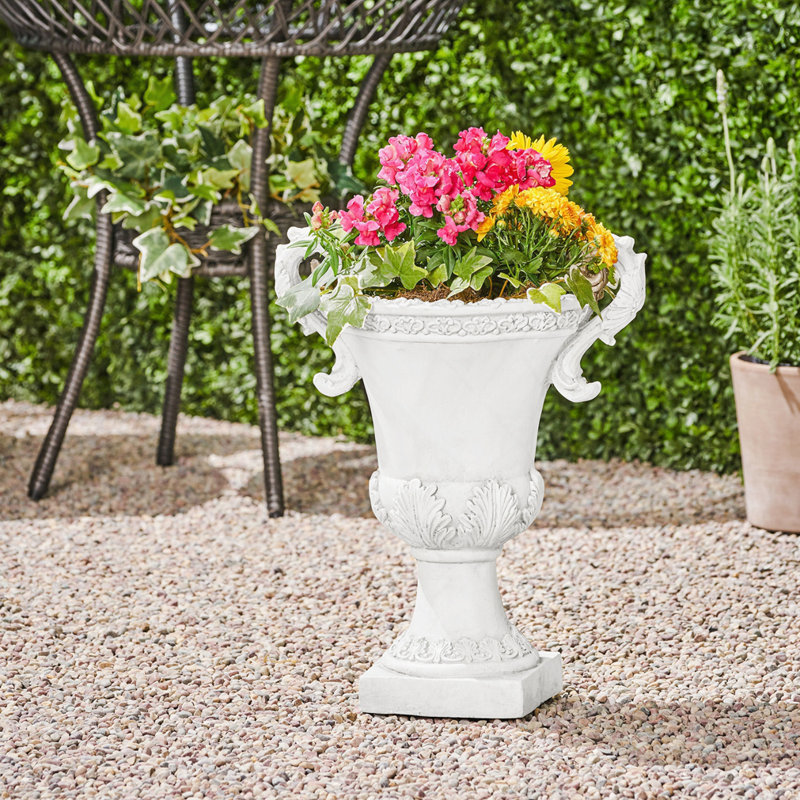 MGO GARDEN URN PLANTER, Antique White