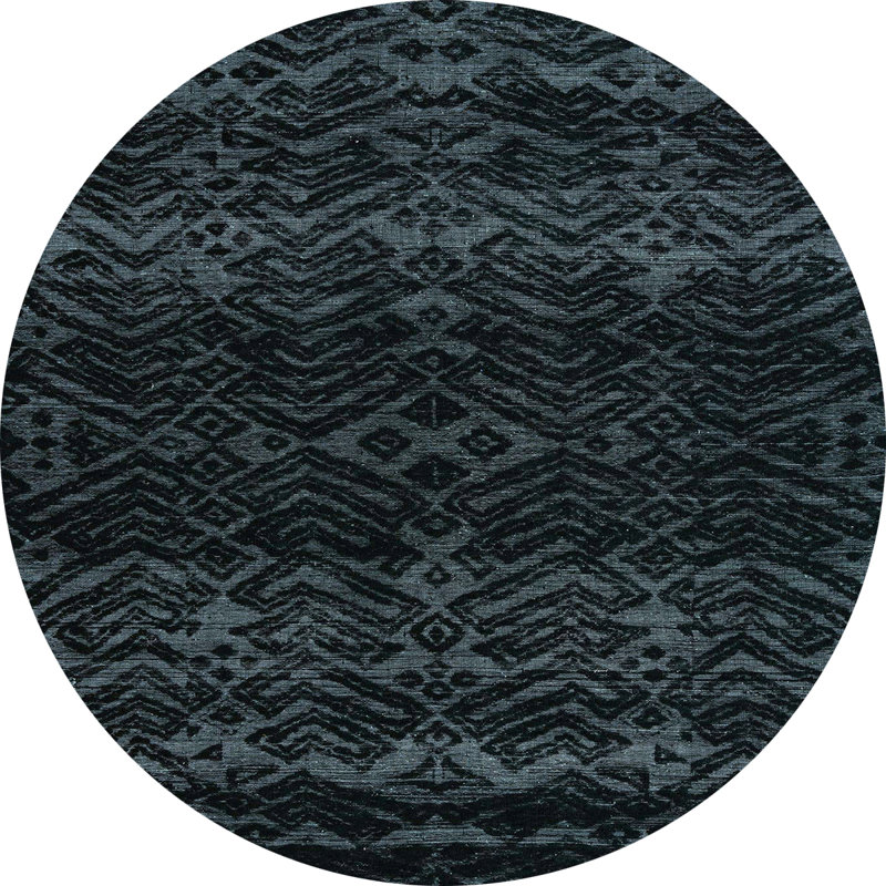 Ackworth Abstract Indoor Rug, Round 8'