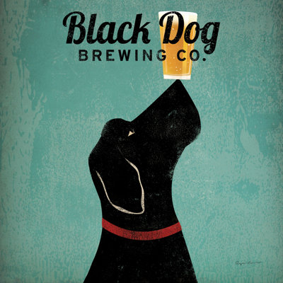 Black Dog Brewing Co Square by Ryan Fowler - Wrapped Canvas Print -  Winston Porter, 0D8BC0481C714AFA9AE98DDCDC9000E8