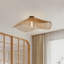 Plafonnier encastré en rotin pour couloir de chambre à coucher -1566807159