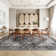 Oriental Machine Washable Area Rugs for Living Room Non-Slip Low Pile Distressed Carpet with Rubber Backing for Bedroom Dining Room Nursey