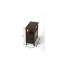 Table de bout 24 po en bois manufacturé brun foncé avec deux tiroirs et une tablette-1526333762