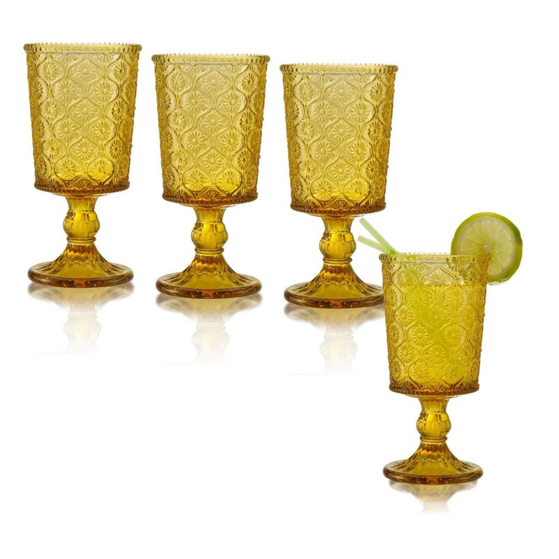 Verres à vin Mitzi, Ambre