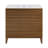 Cascade 36" Brown Oak Bath Vanity With White Ceramic Sink Top-98796178